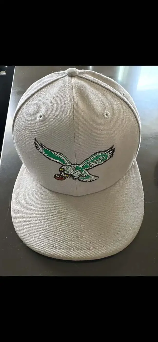 New Era Philadelphia Eagles Retro Logo 59FIFTY Fitted Hat Size 7 3/8